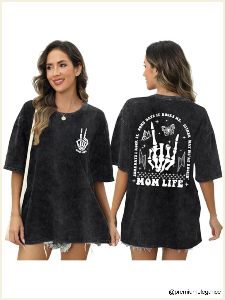 Women Nursing Shirts For Breastfeeding Zipper Mom Shirt With Skeleton Graphic